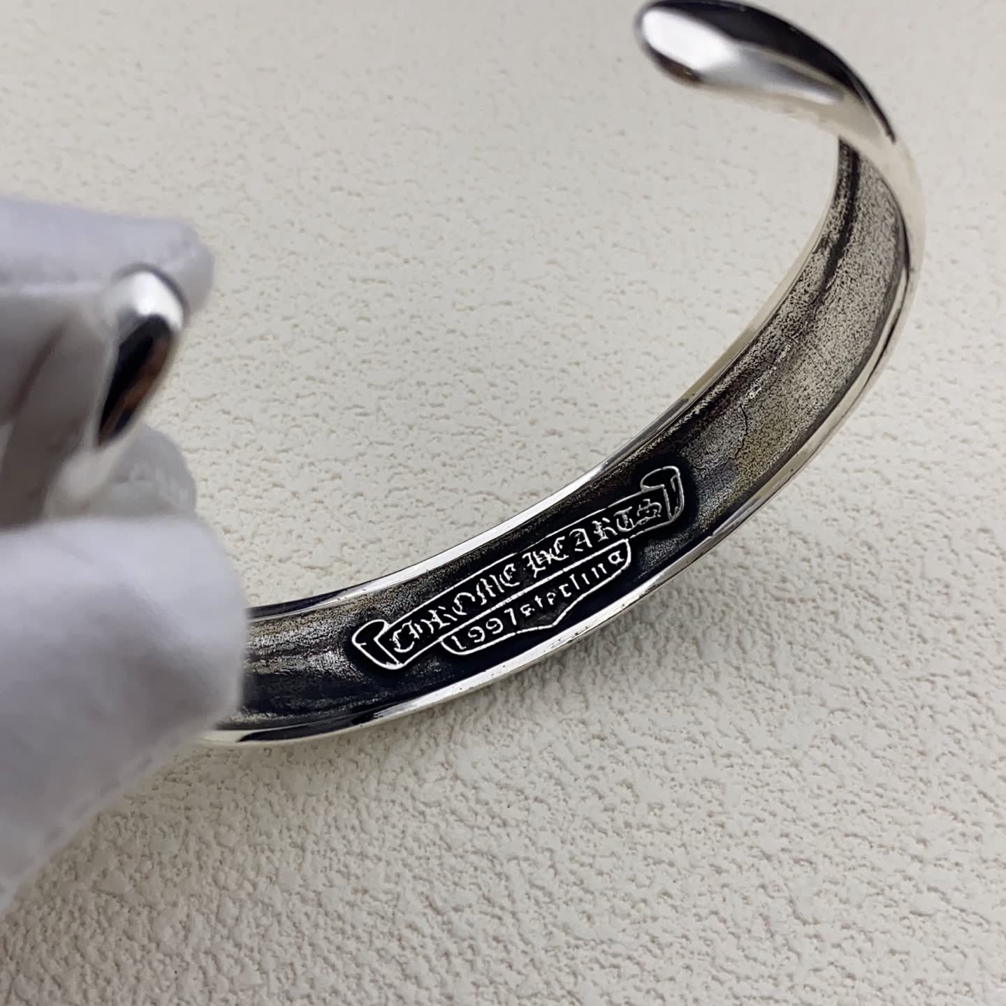 Chrome Hearts Carus Sterling Silver Cuff Bracelet